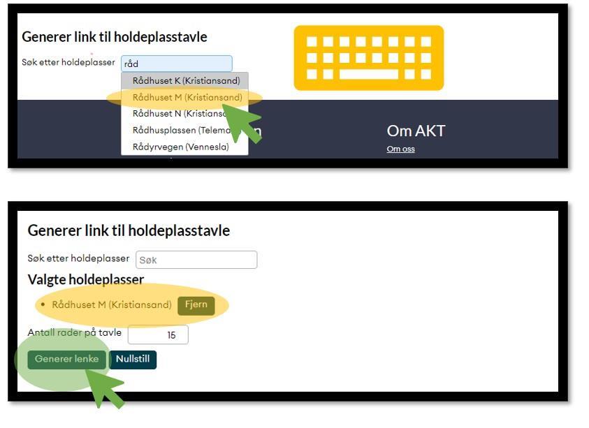 illustrasjon av skjema for å lage egen sanntidsskjerm - Klikk for stort bilde